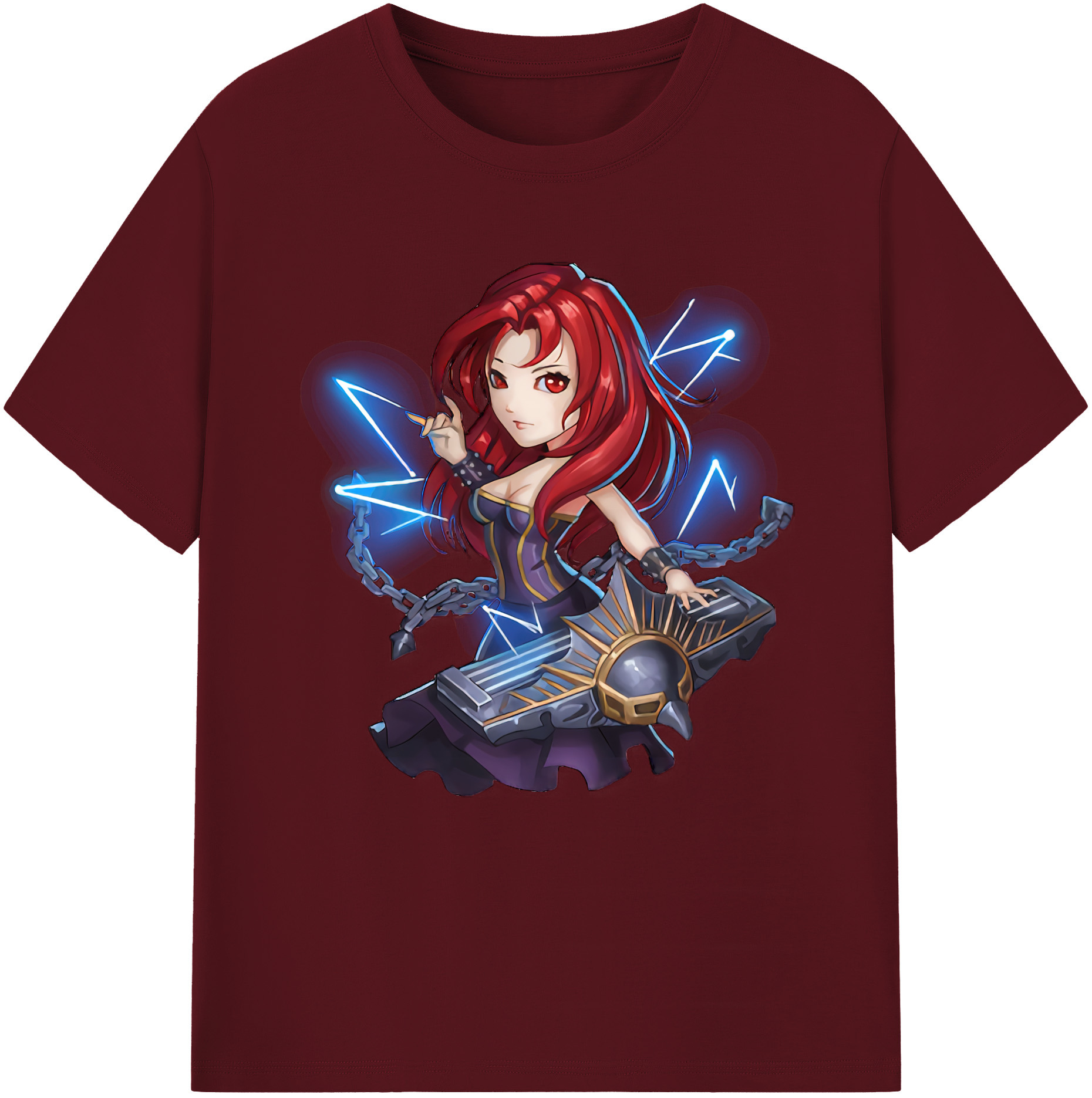 リーグ・オブ・レジェンド League of Legends LOL 綿100％半袖Tシャツ（フロントプリント）